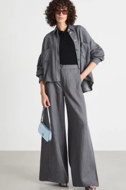 Camicia in jeans - Grigio