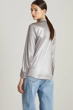 Camicia in jersey - Argento