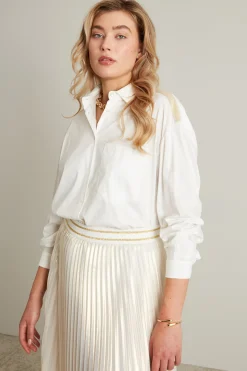 Camicia in jersey di cotone - Bianco