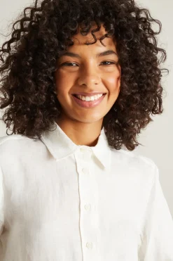 Camicia in lino - Bianco