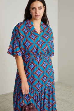 Camicia in mussola - Azzurro Rosso