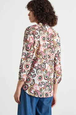 Camicia in mussola - Verde Rosa Arancione