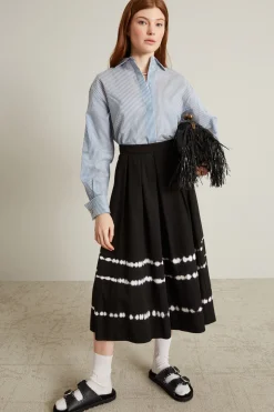 Camicia in organza - Bianco Blu