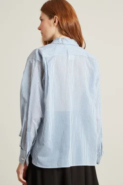 Camicia in organza - Bianco Blu