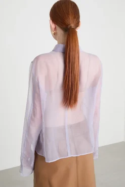 Camicia in organza - Lilla