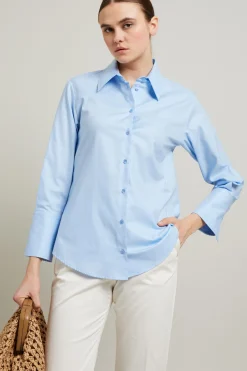Camicia in oxford - Azzurro