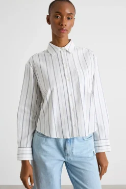 Camicia in Oxford - Bianco Blu
