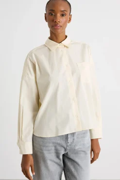 Camicia in popeline - Avorio