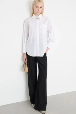 Camicia in popeline - Bianco