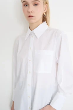 Camicia in popeline - Bianco