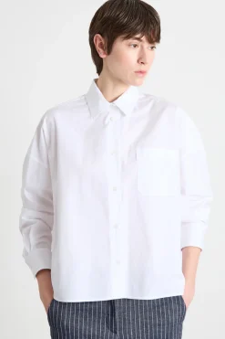 Camicia in popeline - Bianco