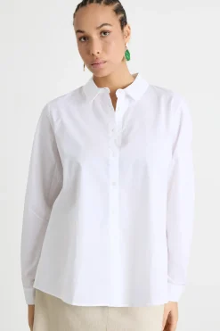 Camicia in popeline - Bianco