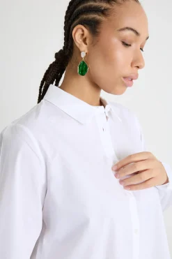 Camicia in popeline - Bianco