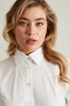 Camicia in popeline - Bianco