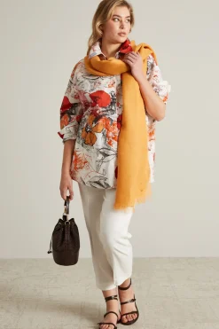 Camicia in popeline di cotone - Bianco Rosso