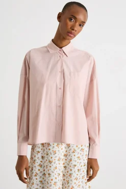 Camicia in popeline - Rosa
