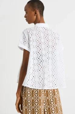 Camicia in sangallo - Bianco