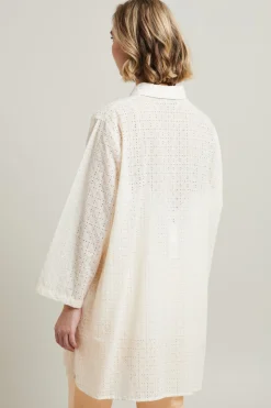 Camicia in sangallo - Bianco