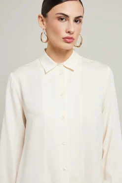 Camicia in seta - Bianco