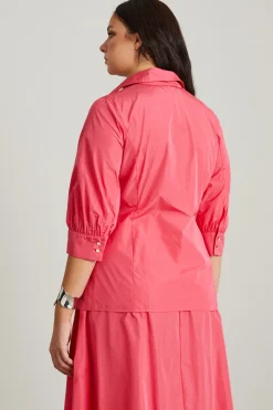 Camicia in taffetà - Rosa