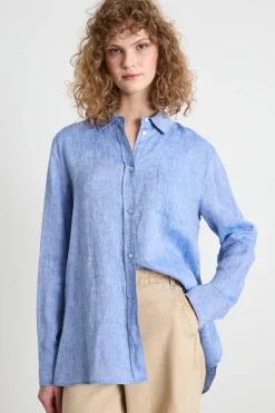 Camicia in tela - Azzurro