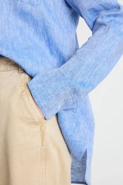 Camicia in tela - Azzurro