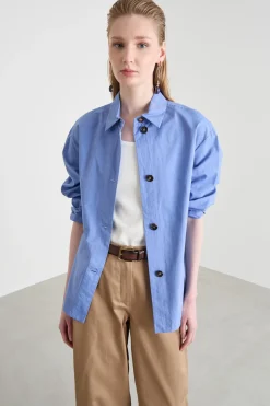 Camicia in tela - Azzurro
