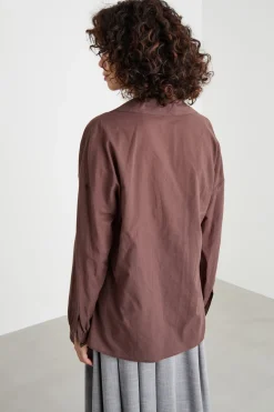 Camicia in voile - Marrone