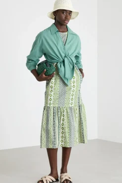 Camicia in voile - Verde