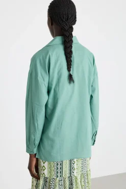 Camicia in voile - Verde