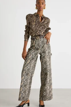 Camicia jacquard - Marrone