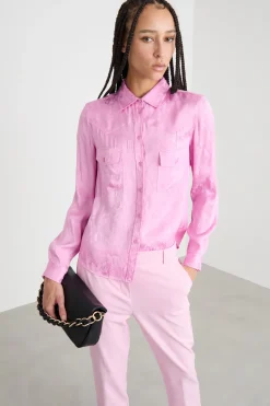 Camicia jacquard - Rosa