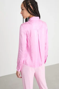 Camicia jacquard - Rosa