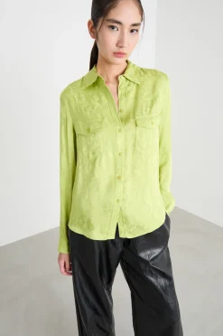 Camicia jacquard - Verde