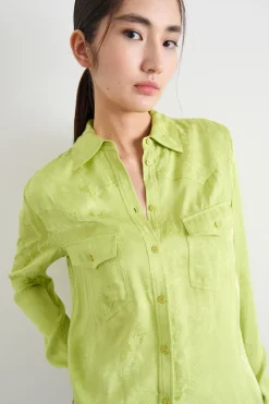 Camicia jacquard - Verde