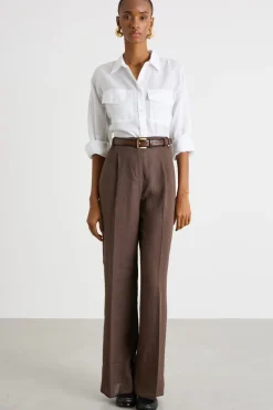 Camicia leggera con tasche - Bianco