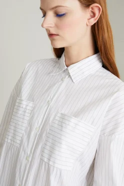 Camicia morbida in popeline - Bianco