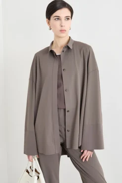 Camicia oversize - Grigio