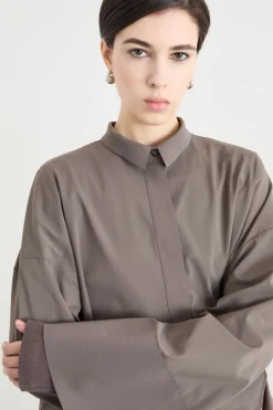 Camicia oversize - Grigio
