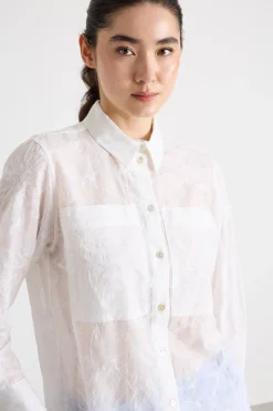 Camicia ricamata - Bianco