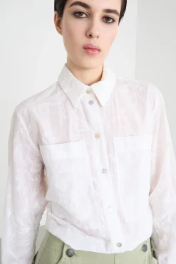 Camicia ricamata - Bianco