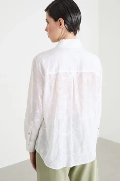 Camicia ricamata - Bianco