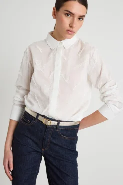 Camicia ricamata - Bianco