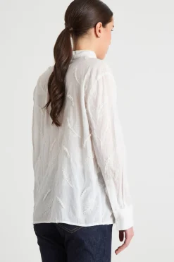 Camicia ricamata - Bianco