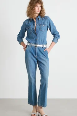 Camicia sfiancata - Azzurro
