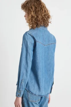Camicia sfiancata - Azzurro