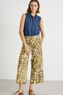 Camicia smanicata in jeans - Blu