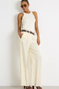 Canotta con scollo all'americana - Bianco