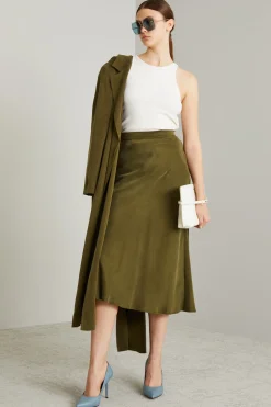 Canotta con scollo all'americana - Latte