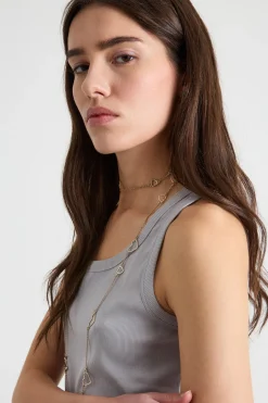 Canotta in jersey stretch - Grigio